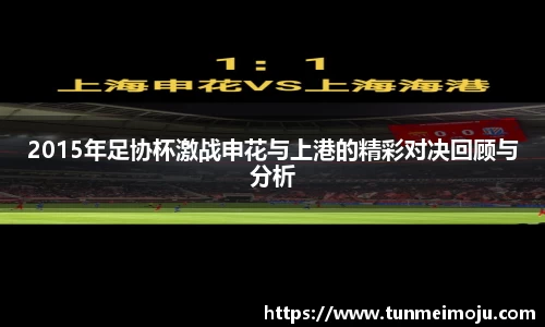 2015年足协杯激战申花与上港的精彩对决回顾与分析
